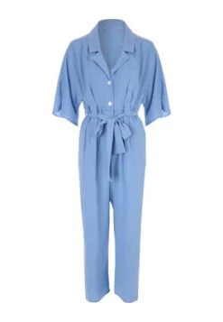 Womens Pale Blue Utility Jumpsuit 4 Womens Pale Blue Utility Jumpsuit -Fashion Women's Clothing Sales 187165pls 529504c5f6a0d26