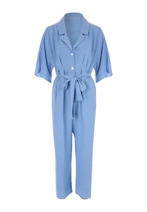 Womens Pale Blue Utility Jumpsuit Womens Pale Blue Utility Jumpsuit -Fashion Women's Clothing Sales 187165pls 529504c5f6a0d26
