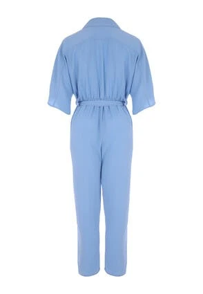 Womens Pale Blue Utility Jumpsuit Womens Pale Blue Utility Jumpsuit -Fashion Women's Clothing Sales 187167pls 97ae0b4befcffaf