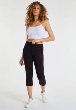 Womens Black Casual Cropped Trousers -Fashion Women's Clothing Sales 187418pls 8b66f61a1197ce3