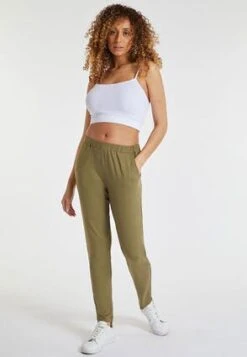 Womens Khaki Casual Trouser