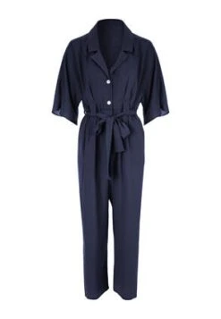 Womens Navy Blue Utility Jumpsuit -Fashion Women's Clothing Sales 187679pls 8aa8f9297232bde