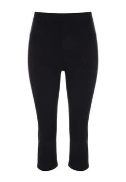 Womens Black Cropped Kate Jeggings
