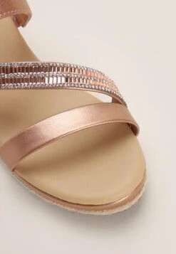 Womens Rose Gold Beaded Wedge Sandal -Fashion Women's Clothing Sales 187701pls 9c3d2bd47fe49b6