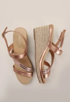 Womens Rose Gold Beaded Wedge Sandal -Fashion Women's Clothing Sales 187739pls 198e801885da6f4