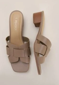 Womens Taupe Low Heel Mule -Fashion Women's Clothing Sales 187799pls bf2a592fa53df67