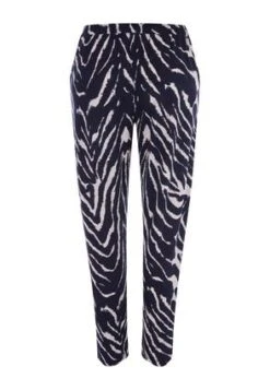 Womens Navy And White Zebra Casual Trouser -Fashion Women's Clothing Sales 187803pls 0e5dacdbab06e19