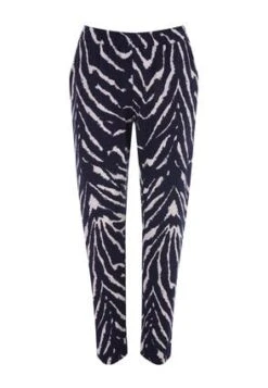 Womens Navy And White Zebra Casual Trouser -Fashion Women's Clothing Sales 187824pls 8dac8efb0613010
