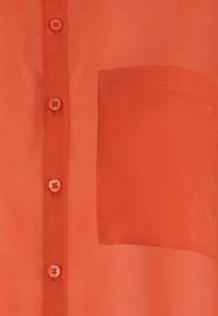 Womens Orange Longline Sheer Shirt -Fashion Women's Clothing Sales 188021pls e62247f75ed2f93
