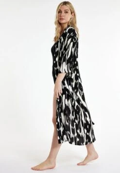 Womens Black And White Abstract Kimono -Fashion Women's Clothing Sales 188110pls 5253950190a6087