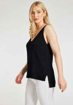 Womens Black Knitted Vest -Fashion Women's Clothing Sales 188510pls c23cfe9fd232be5