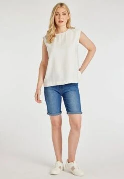 Womens Light Cream High Neck Top -Fashion Women's Clothing Sales 188536pls fa8bb359d61fde6