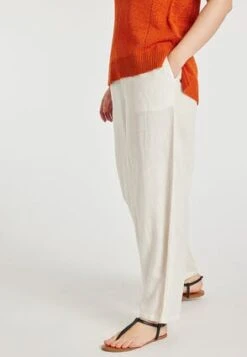Womens Cream Wide Leg Trousers -Fashion Women's Clothing Sales 188582pls c71f9f76ed14863