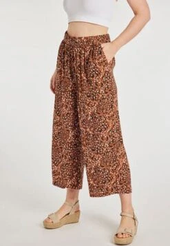 Womens Brown Animal Print Culotte -Fashion Women's Clothing Sales 188596pls 71a488e3856e301