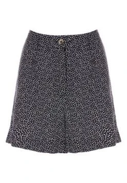 Womens Black Spot Front Pleat Shorts -Fashion Women's Clothing Sales 188835pls fc005dce6cde52a