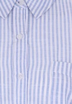 Womens Blue Stripe Capped Sleeve Shirt -Fashion Women's Clothing Sales 188939pls 696ea2dcfaa6562