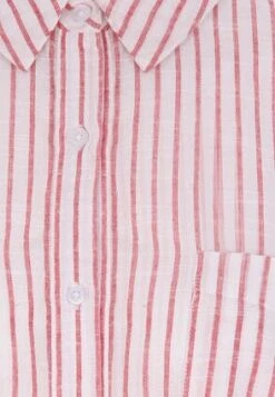 Womens Red Stripe Capped Sleeve Shirt -Fashion Women's Clothing Sales 188940pls 3fde065a42568ba