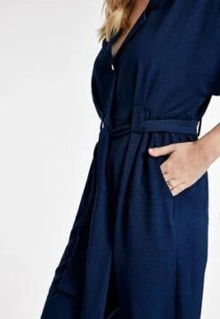 Womens Navy Blue Utility Jumpsuit -Fashion Women's Clothing Sales 189124pls 62c427e75e5afcd