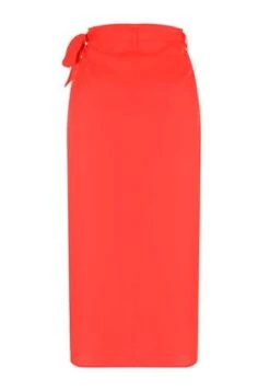 Womens Orange Satin Wrap Skirt -Fashion Women's Clothing Sales 189339pls 8f145699a3e39d1