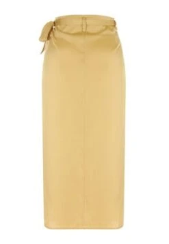 Womens Gold Satin Wrap Skirt -Fashion Women's Clothing Sales 189345pls b7f1a4b488dd31a