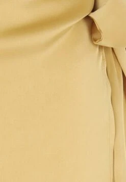 Womens Gold Satin Wrap Skirt -Fashion Women's Clothing Sales 189347pls 5c681683014739a