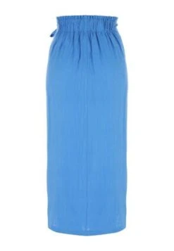 Womens Blue Linen Wrap Skirt -Fashion Women's Clothing Sales 189349pls f4665b70b666631