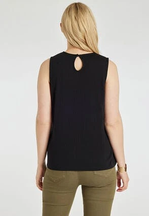 Womens Black Broderie Summer Vest Top Womens Black Broderie Summer Vest Top -Fashion Women's Clothing Sales 189387pls d3a250c9b44629f