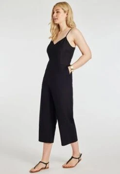 Womens Black Linen Blend Jumpsuit 3 Womens Black Linen Blend Jumpsuit -Fashion Women's Clothing Sales 189463pls 647f1d78d5fb4f0