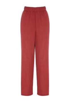 Womens Rust Red Wide Leg Trousers -Fashion Women's Clothing Sales 189514pls 9c0eeabf14dd29d