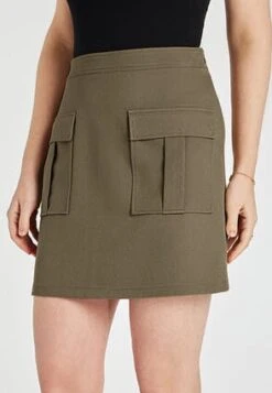 Womens Khaki Utility Mini Skirt -Fashion Women's Clothing Sales 189557pls 65d89dc78c18d0f