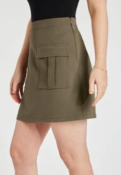 Womens Khaki Utility Mini Skirt -Fashion Women's Clothing Sales 189562pls 11095ad2ce4a0bf
