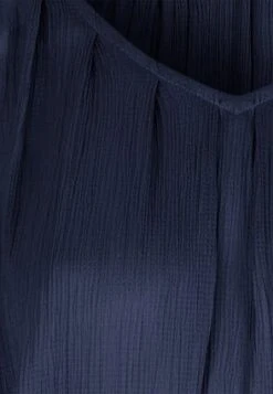 Womens Navy Long Sleeve V-Neck Blouse -Fashion Women's Clothing Sales 189598pls f6526e76077b948