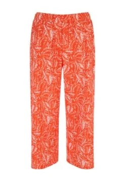 Womens Orange & White Floral Culotte -Fashion Women's Clothing Sales 189884pls 12a538e35249c8a