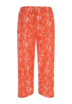 Womens Orange & White Floral Culotte -Fashion Women's Clothing Sales 189886pls 076ef48328c7935