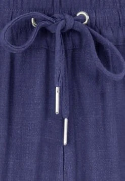 Womens Blue Linen Blend Cargo Trousers -Fashion Women's Clothing Sales 190061pls db805bd2cf031c5