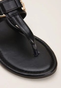 Womens Black Buckle Toe Post Sandal -Fashion Women's Clothing Sales 190143pls 4f8ca82a03dd1cb