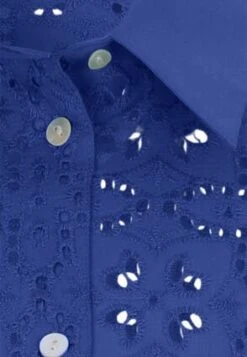 Womens Blue Broderie Detail Shirt -Fashion Women's Clothing Sales 190231pls 824a22852677e70