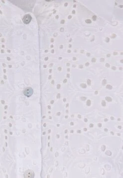 Womens White Broderie Detail Shirt -Fashion Women's Clothing Sales 190238pls c1123003f7450ab