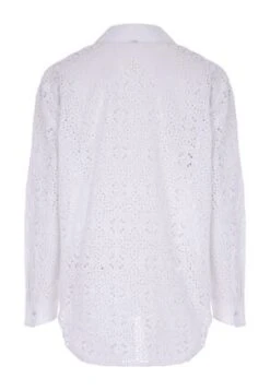 Womens White Broderie Detail Shirt -Fashion Women's Clothing Sales 190239pls 1fd3f195c69731f