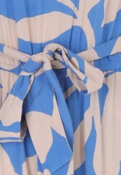 Womens Blue & Cream Bold Print Jumpsuit -Fashion Women's Clothing Sales 190249pls 65ca64a9000a049