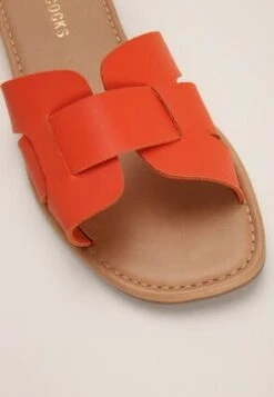 Womens Orange Crossover Sandals -Fashion Women's Clothing Sales 190919pls f0b213ef189cbfd