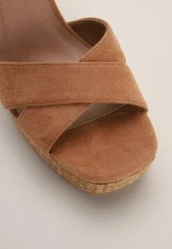 Womens Tan Faux Suede Platform Sandals -Fashion Women's Clothing Sales 191215pls 65b7a03734f4690