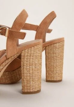 Womens Tan Faux Suede Platform Sandals -Fashion Women's Clothing Sales 191216pls 3bd0377770429e2
