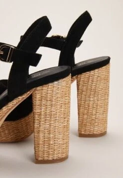 Womens Black Faux Suede Platform Sandals -Fashion Women's Clothing Sales 191221pls 2aa951a428c8adf