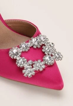 Womens Pink Satin Embellished Court Shoe -Fashion Women's Clothing Sales 191290pls 6a35bc2b4c06275