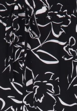 Womens Black & Cream Floral Print Shorts -Fashion Women's Clothing Sales 192651pls 34853481875c32b