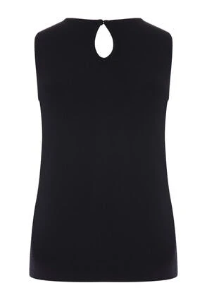 Womens Black Broderie Summer Vest Top Womens Black Broderie Summer Vest Top -Fashion Women's Clothing Sales 192795pls 831781b48cb7c73