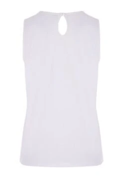 Womens White Broderie Summer Vest Top -Fashion Women's Clothing Sales 192798pls c73cb6a063074c3