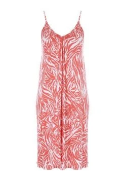 Womens Coral & White Strappy Beach Dress 5 Womens Coral & White Strappy Beach Dress -Fashion Women's Clothing Sales 192845pls 2b57564b67ef721