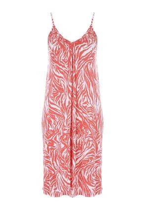 Womens Coral & White Strappy Beach Dress Womens Coral & White Strappy Beach Dress -Fashion Women's Clothing Sales 192845pls 2b57564b67ef721